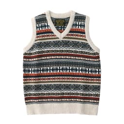 Retro sweater v-neck stacked wool vest autumn and winter sleeveless sweater knitted vest vest for men