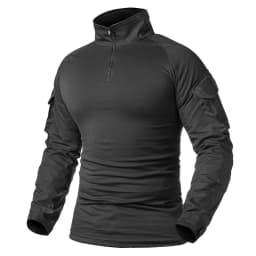 ReFire Gear Army Combat T shirt Men Long Sleeve Tactical T-Shirt Solid Cotton Military Shirt Man Navy Blue Hunt Airsoft T Shirts