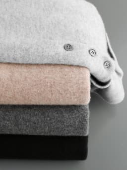Luxury Men Cashmere Sweater 100% Merino Wool Buttoned Pullover Autumn Winter Knitwear Male Casual Warm Jumper Tops