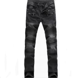 2021 New Fashion Mens Moto Biker Straight Jeans Spring Autumn Punk Streetwear Trouers Casual Denim Designer Pants Size 28-42