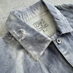 Soiled Multi Pocket Lapel Denim Jackets Embroidery Patch Label Men Women Winter Loose Casual Washed Vintage Gradient Jacket Coat