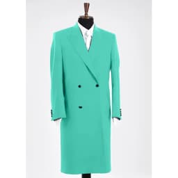 Fashion Black Men's Suits Jacket Peak Lapel Double Breasted Business Casual Slim Solid Long Coat Male Blazer Only One Jacket