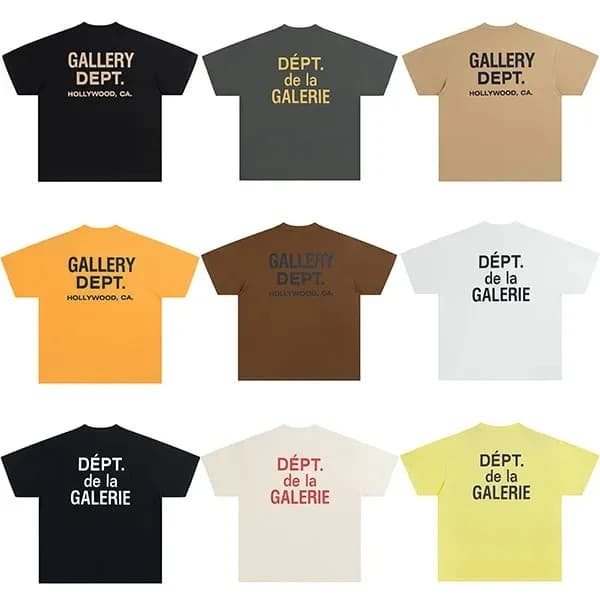 Gallery Dept Summer High Street Letter Print Loose Cotton T-Shirt