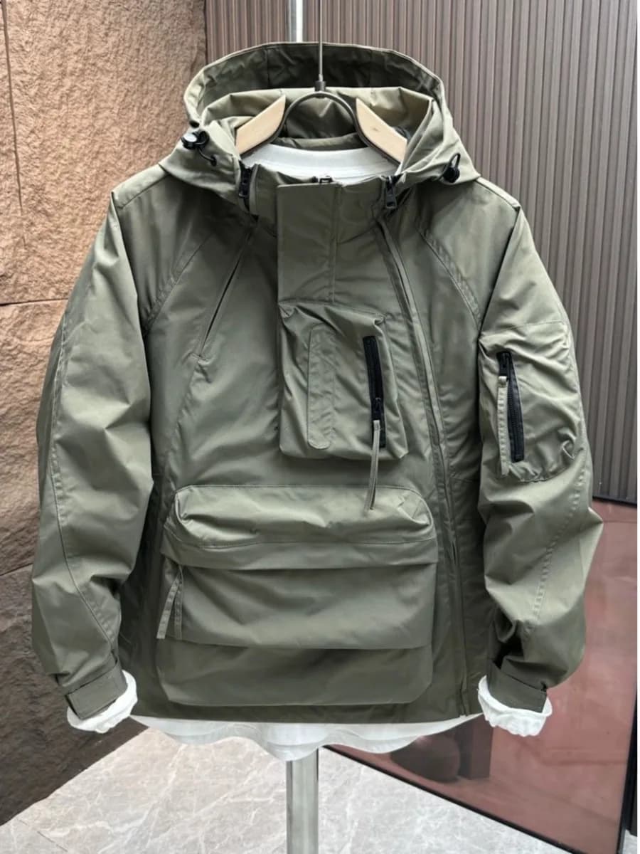 Men Tactical Waterproof Pilot Jackets Windbreaker Cargo Field Outerwear Chic Casual Coat Hoodie Men Hunting Army Clothes A14