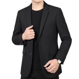 High-Quality Men's Fashionable Casual Versatile Business Suit Jacket Elastic Style Spring Autumn Trendy Outerwear