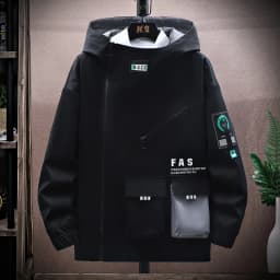 Fashion 2026 Spring Autumn Men's Casual Hooded Jackets Outdoor Zipper Windbreaker Coats Streetwear Plus Size M-4XL Tops Clothing