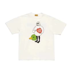 2026 New HUMAN MADE Back cartoon Printed T-Shirt Japanese Bamboo Cotton Unisex Retro Round Neck Short Sleeved Shirt