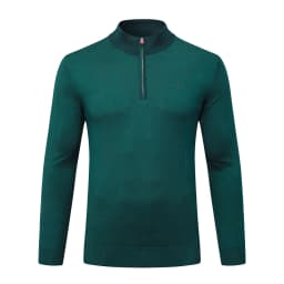 OECHSLI Sweater Wool men's 2025 Autumn Winter new warm zipper elasticity knitting Long sleeves stand collar big size M-5XL