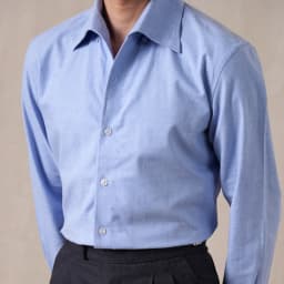 100% Cotton Blend Business Formal Men Shirts Italian Style One-Piece Collar Long Sleeve Shirt Men 2026 Casual Camiseta Masculina