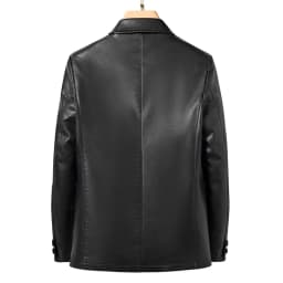 YN-2330 Natural Sheep Leather Casual Suit Men's Jacket Slim Spring and Autumn Thin Section Black Brown