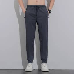 Breathable Men's Casual Pants Quick Dry Straight Elastic Waist Jogger Sweatpants Korean Classic Sport Trousers Plus Size 8XL 9XL