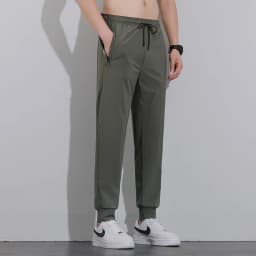 Breathable Men's Casual Pants Quick Dry Straight Elastic Waist Jogger Sweatpants Korean Classic Sport Trousers Plus Size 8XL 9XL