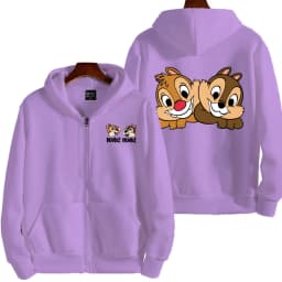Chip 'n' dale Anime Spring and Autumn Men's New Zipper Hoodie Women's Pullover Couple Outdoor Sports Top Free Shipping
