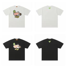 HUMAN MADE 2026 New Japanese Bamboo Cotton Summer Short Sleeved T-shirt with Animal Print