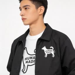 HUMAN MADE 2026 New Japanese Bamboo Cotton Summer Short Sleeved T-shirt with Animal Print