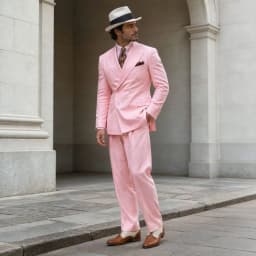 Linen Double Breasted Wedding Suits for Men Two Pieces Wide Peak Lapel Slim Fit Groom Tuxedo for Prom Banquets Formal Parties
