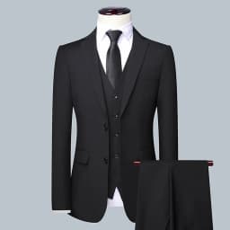 2026 High Quality Men's Solid Color Smart Casual Business Single Suit For Wedding Banquet Groom Best Man Fashion Trend
