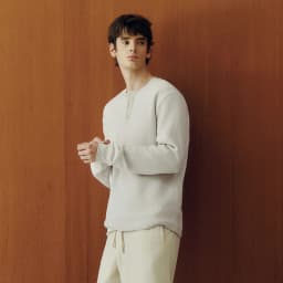 Semir Long Sleeve T-Shirt Men Waffle Texture Solid Versatile Base Layer Winter 2025 New Inner Wear Henley Collar Men's Wear