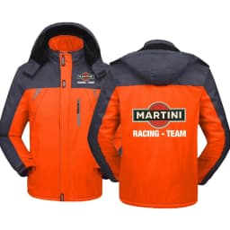 2025 Autumn And Winter Man's Martini Racing Logo Print Popula Leisurer Cold-Proof Jacket Warm Zipper Hoodies High Quality Coat