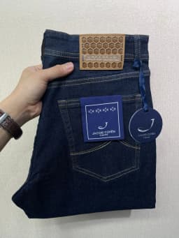 OECHSLI Jeans Thick Cotton Men 2025 Autumn Winter new casual warm Blue embroidery comfortable straight Big size 30-40 Pants