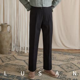 Summer lightweight casual cotton trousers, versatile and breathable,, mature, straight-leg, high-waisted pants for trendy
