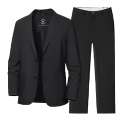 KIDWHXR Summer Man Suit Outfit Thin Breathable Sun Protection Blazer Male Straight-leg Pant Men Business Casual 2-piece Set