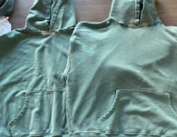 ER/D 24fw lake water Tiffany green destruction silhouette splash hoodie