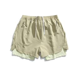 Unisex 2in1 Running Shorts Quick Dry Gym Workout Activewear Double Layer Compression Liner Athletic Fitness Jogging Sweat Shorts