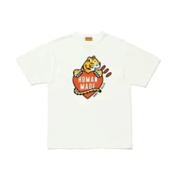 HUMANMADE Burger Print T-Shirt, Cotton Stretch Loose Tee, Street Summer Top for Couple Unisex