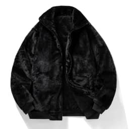 YJKVUR Men's Jacket 2025 Winter New Thick Warm Double-Sided Fleece Lined Windproof Outerwear for Cold Weather Soft Comfortable 