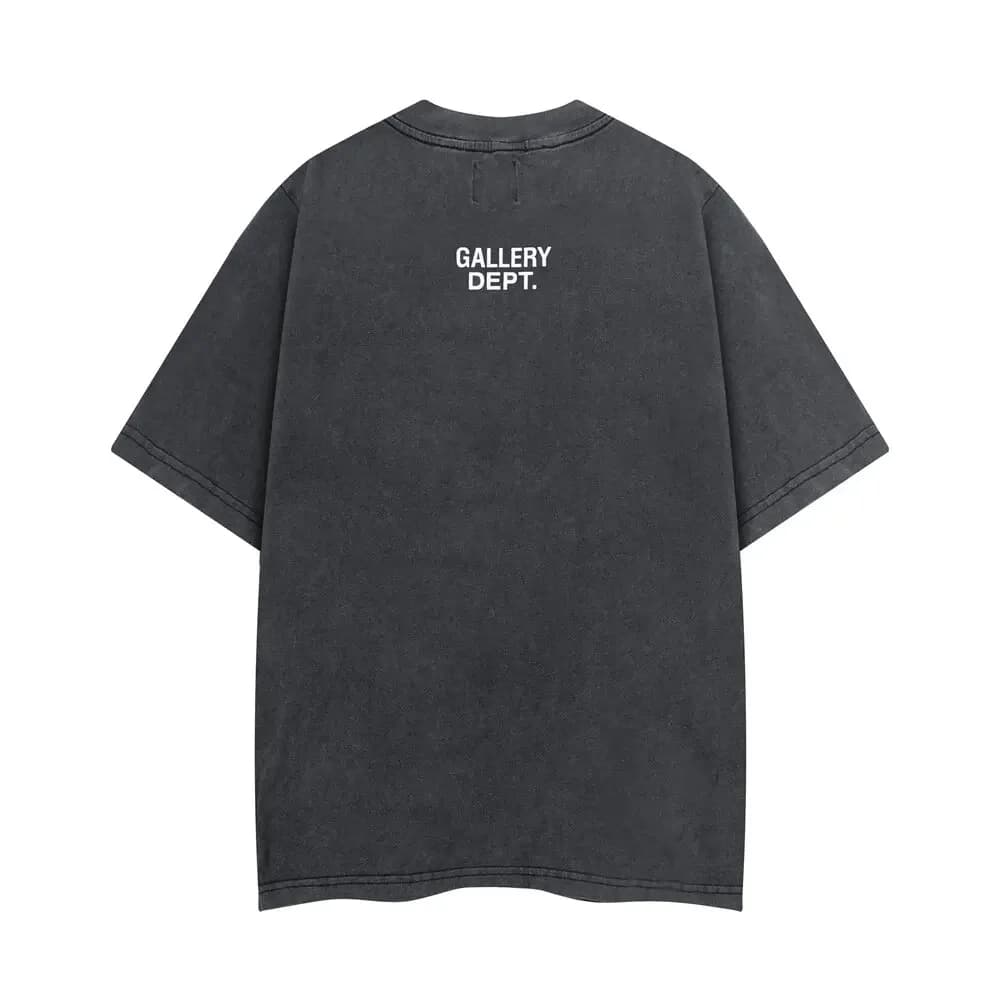 Gallery Dept ATK letter print cotton T-shirt summer washing water old loose round neck short sleeve