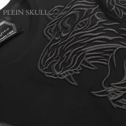 PLEIN SKULL Heavy Industry Embroidered Men's Fashion Short Sleeve Top Summer Gothic Fitness T-shirt Breathable Casual Sports Tee