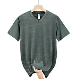 10xl Big Size T-Shirt Men V-Neck Loose 9xl 8xl Spandex 2025 Summer Slim Fit Men's T Shirts Sport Quick Dry Short Sleeve Tops Tee