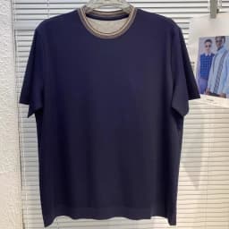 Italian BC 26ss casual striped contrasting short-sleeved T-shirt