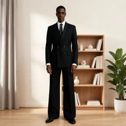 Luxury Double Breasted Suits for Men with Wide Pants 2 Pieces Groom Notched Lapel for All Kinds Of Parties Wedding Ceremonies
