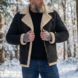 New Men Winter Faux Suede Jacket Fleece Warm Coat Zip Up Hiking Windproof Hooded Belted Tactical Thickened Outerwear Winter Male