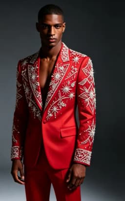 Customized Crystal Jewelry Men Suit Luxury Sequin Gem For Evening Groom Male Prom Party Elegant Blazer 2 Pieces Set Tuxedos Slim