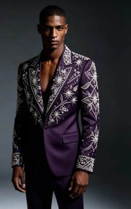 Customized Crystal Jewelry Men Suit Luxury Sequin Gem For Evening Groom Male Prom Party Elegant Blazer 2 Pieces Set Tuxedos Slim