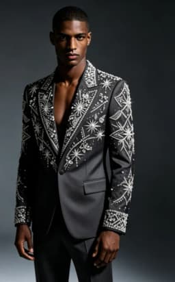 Customized Crystal Jewelry Men Suit Luxury Sequin Gem For Evening Groom Male Prom Party Elegant Blazer 2 Pieces Set Tuxedos Slim