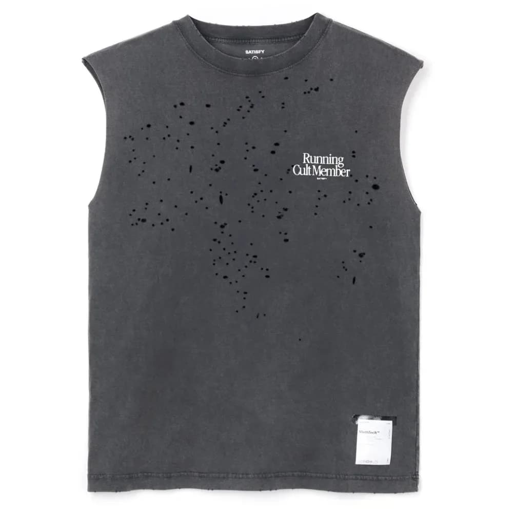 Satisfy running sports vest loose casual cotton T-shirt