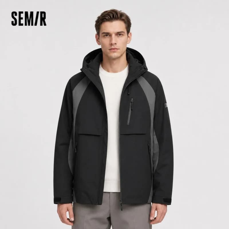 Semir Down Jacket Men Waterproof Hooded 2026 New Winter Outdoor Windproof Warm Versatile Outerwear