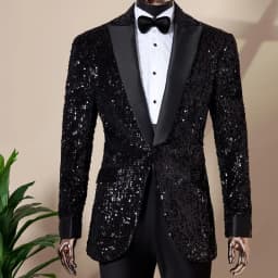 Shining Sequins Prom Men Suits Tuxedo Slim Fit Peak Lapel Luxury Blazer with Pants 4 Pcs Tailored Groom Wedding Party Suit