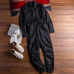 Men's Jumpsuits Long Sleeve Pockets Cargo Joggers Jumpsuits Casual Overalls Coveralls Costume Pants Black Army Green Khaki