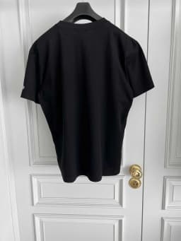 TOP-YAMAMOTO original design Crow short-sleeved black printed T-shirt Trendy loose large-sized pure cotton
