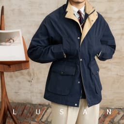 Gentry Multi-Pocket Drawstring Waist Retro Hunting Jacket M65 Casual Collar Jacket Trendy Men