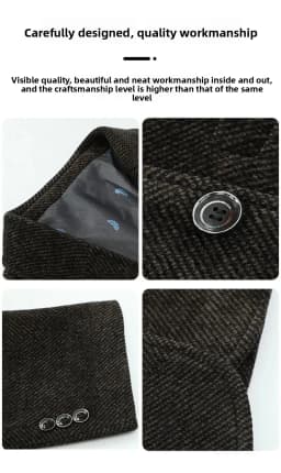 Blazer Men's Business Gentleman Wedding Fashionable Solid Color Best Man, Slimming and Casual Middle-aged and Elderly Blazer