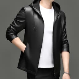 Spring Autumn New Style Men's Leather Jacket Casual Genuine Sheepskin Slim Fit Large Size Leather Coat for Men