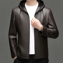 Spring Autumn New Style Men's Leather Jacket Casual Genuine Sheepskin Slim Fit Large Size Leather Coat for Men