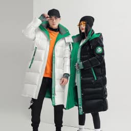Unisex Winter Down Jacket with Waterproof Design Plus Size Long Overcoat for Couples Warmth Style