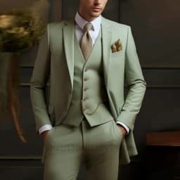 Classic Wedding Solid 3-Piece Smoking Ternos Fino Adjusted Male Formal Business Suits for Groomsmen And Festive Occasions